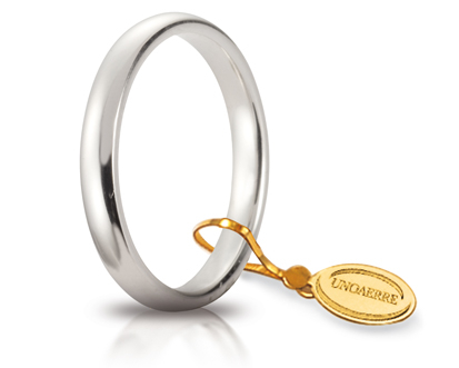 Fede Unoaerre Comoda 3mm in oro Bianco