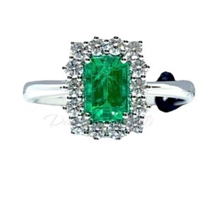 Anello Donna Recarlo con Smeraldo Colombiano Ct 0.77