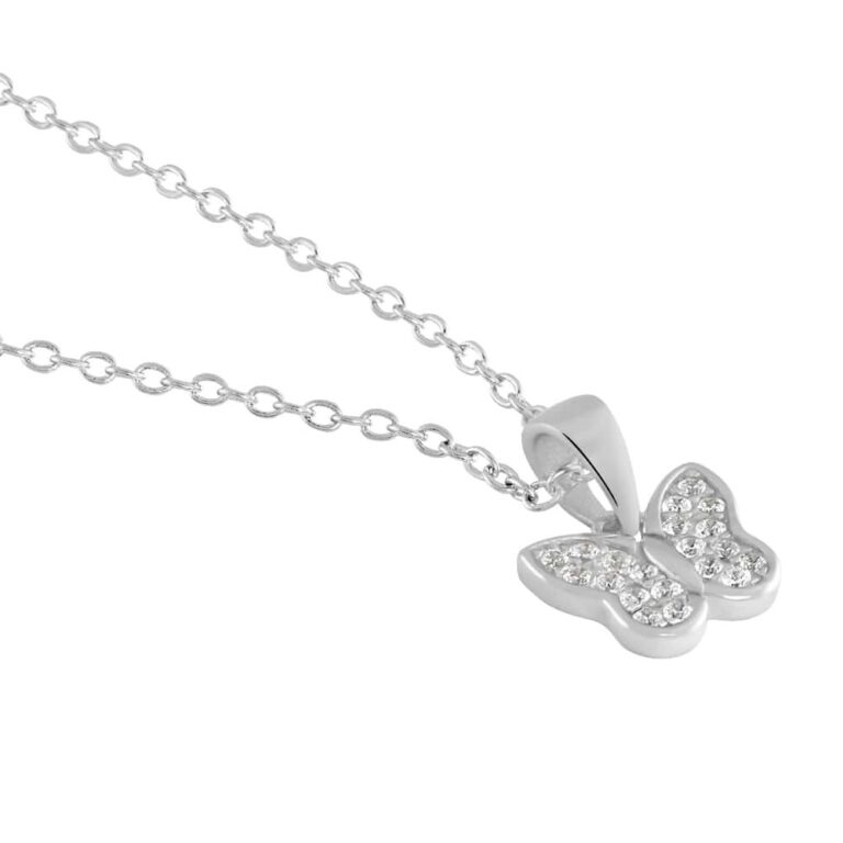 Alternative view of Collana Stroili con Farfalla in argento 925 e zirconi