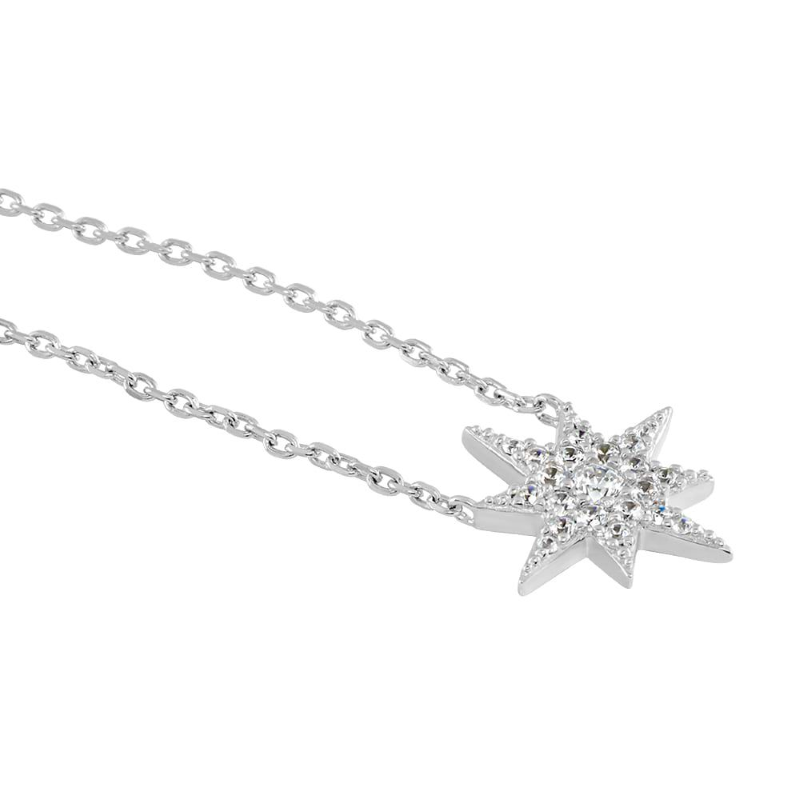 Alternative view of Collana Stroili con Stella in argento 925 e zirconi