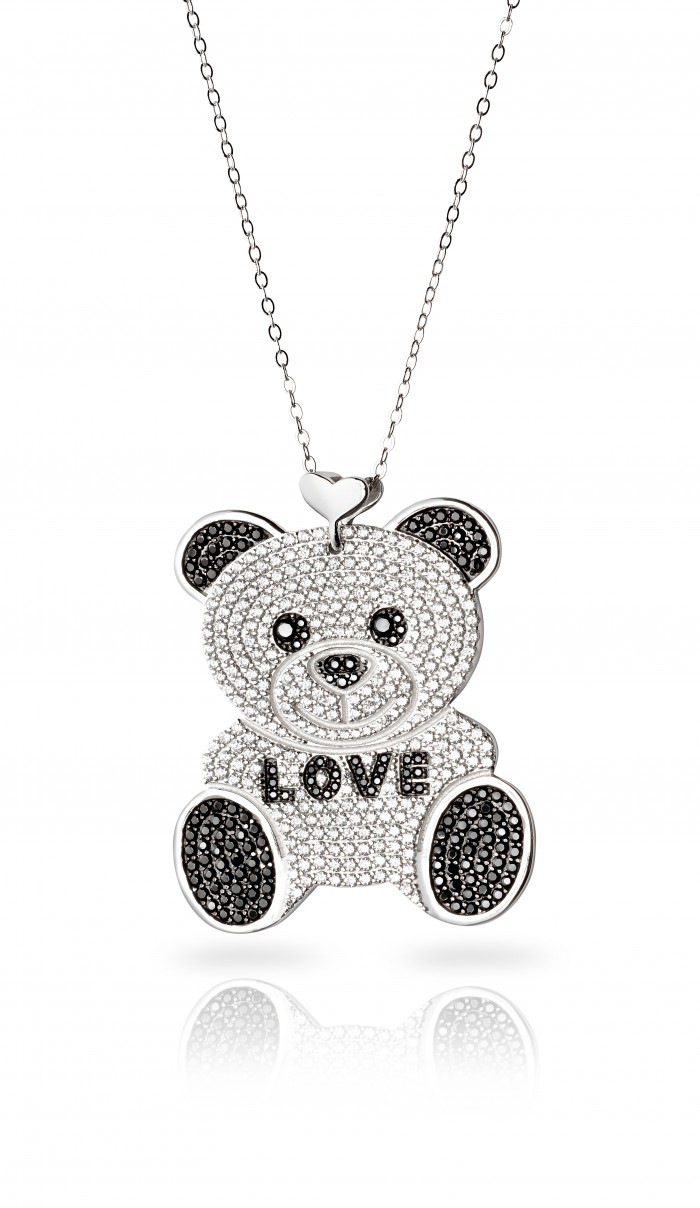 Collana Donna Le Carose "DouDou" in Argento con Swarovski