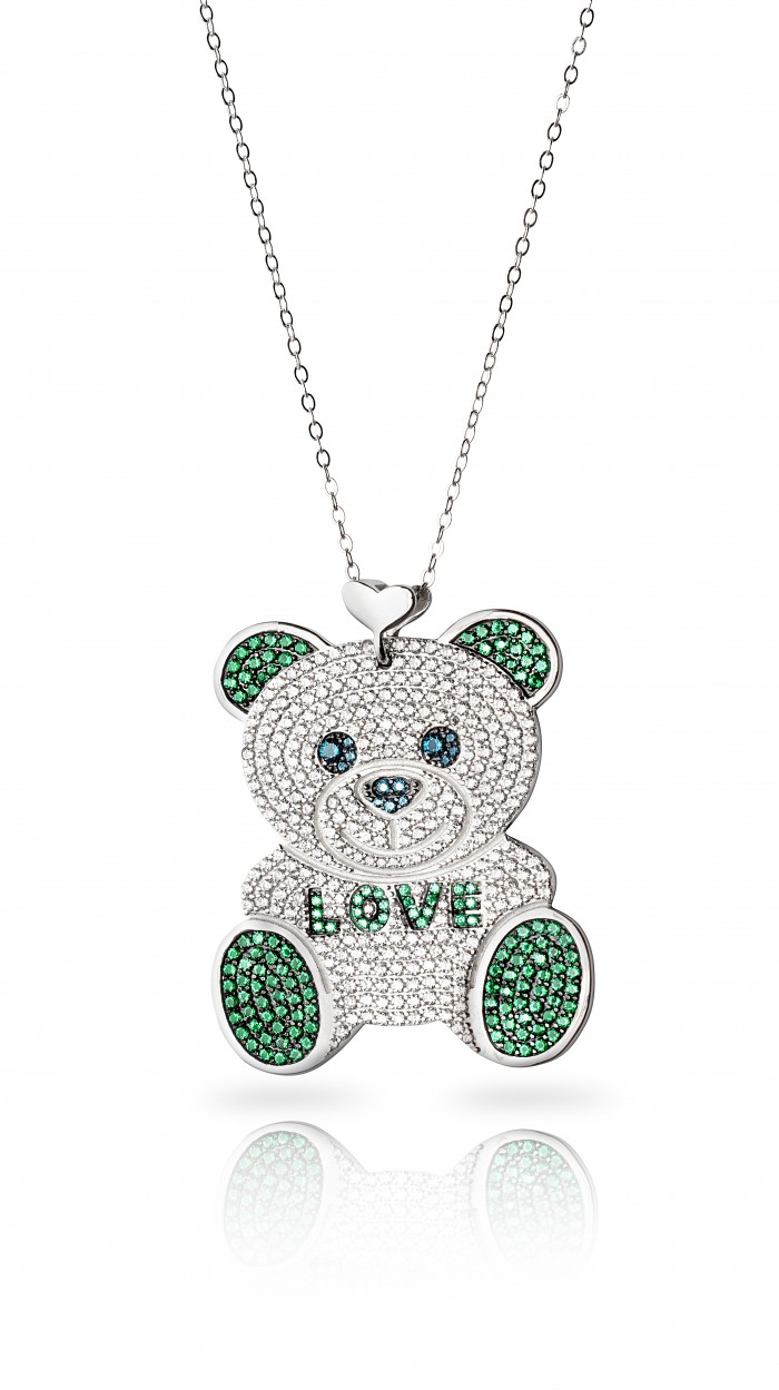 Collana Donna Le Carose "DouDou" in Argento con Swarovski