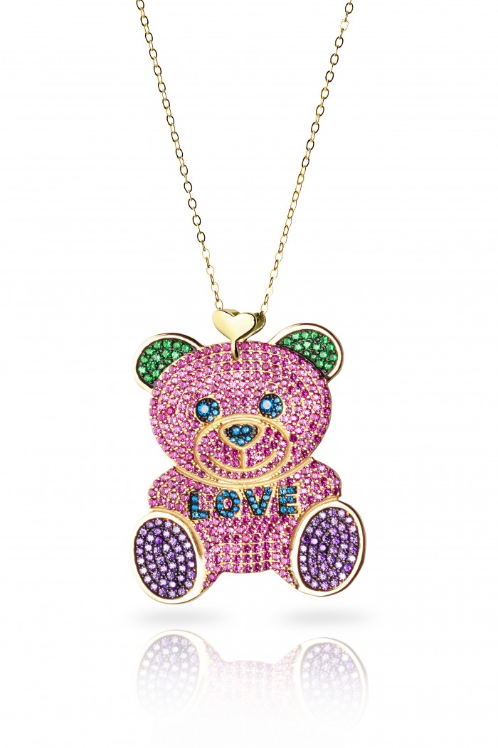 Collana Donna Le Carose "DouDou" in Argento con Swarovski