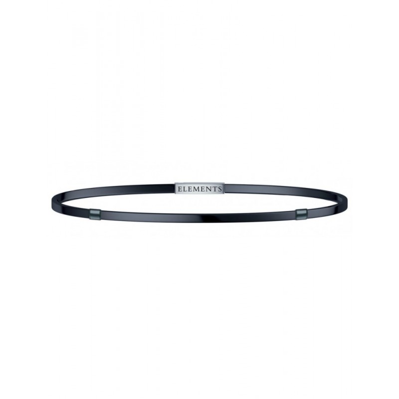 Elements - Base Rigida Bracciale in Argento 925% Brunito
