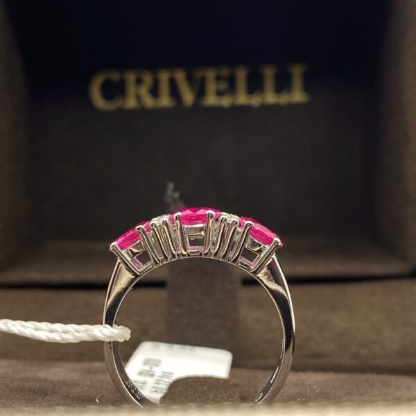 Anello Trilogy Donna Crivelli con Rubini ct 1,19 e Diamanti - immagine 3