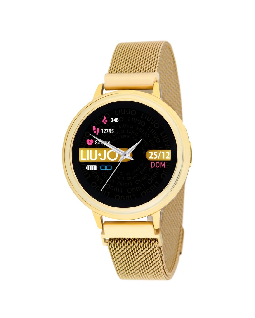 orologio smartwatch liu jo eye in acciaio dorato