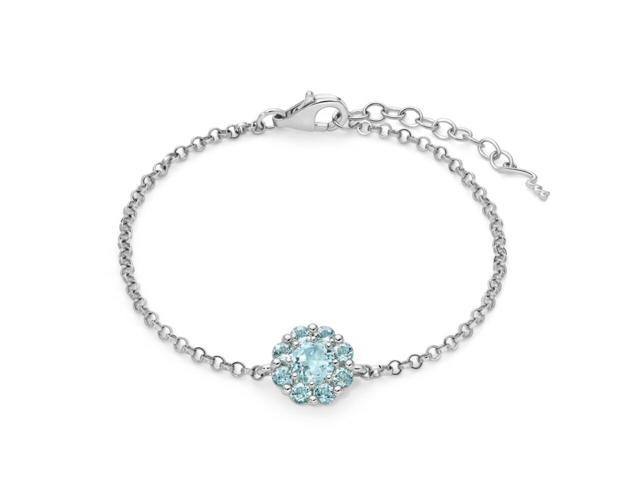 Bracciale Miluna in Argento e Topazio - Gemma del Cielo