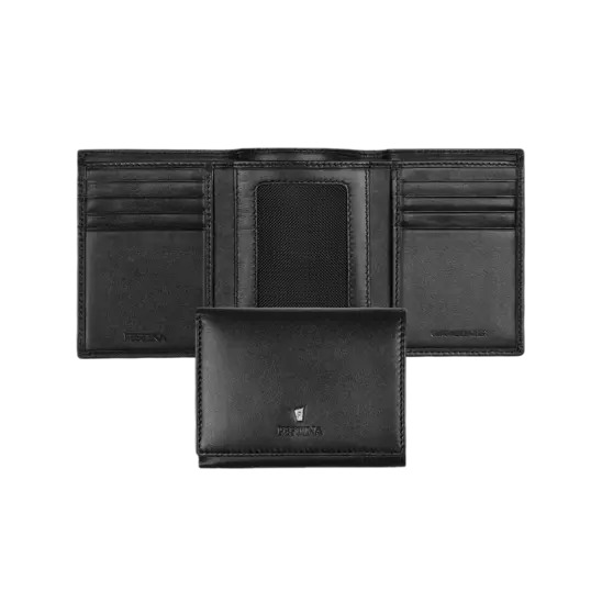 fle0118_a portafoglio e porta carte festina in pelle nera