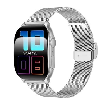 smartwatch smarty sw090F in acciaio rettangolare