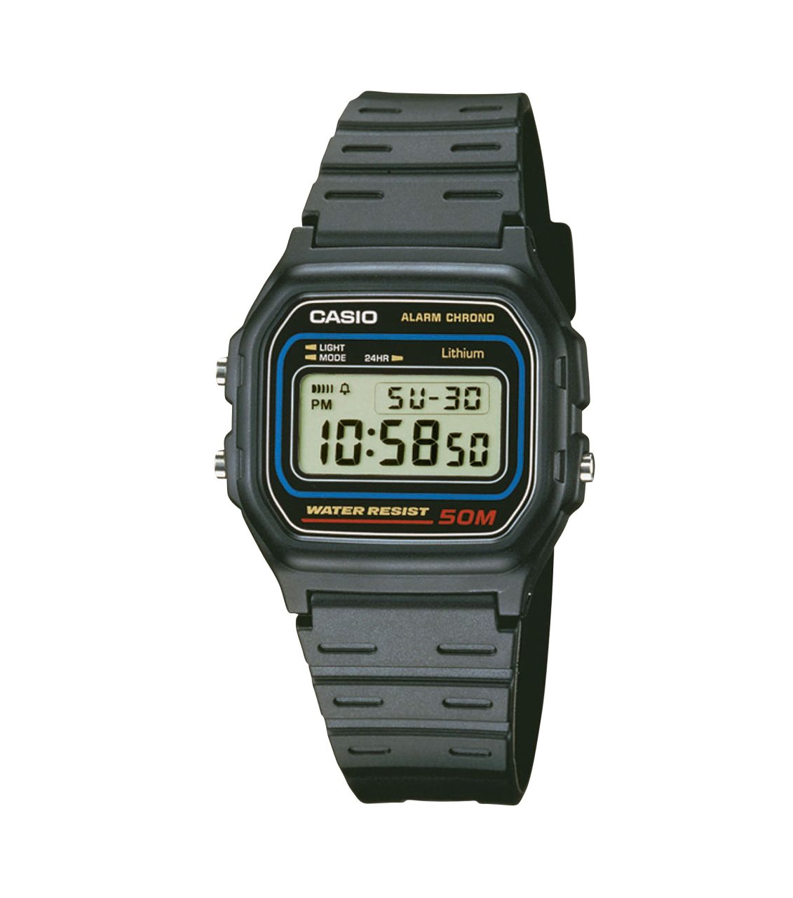 W-59-1VQES orologio casio vintage in resina nero