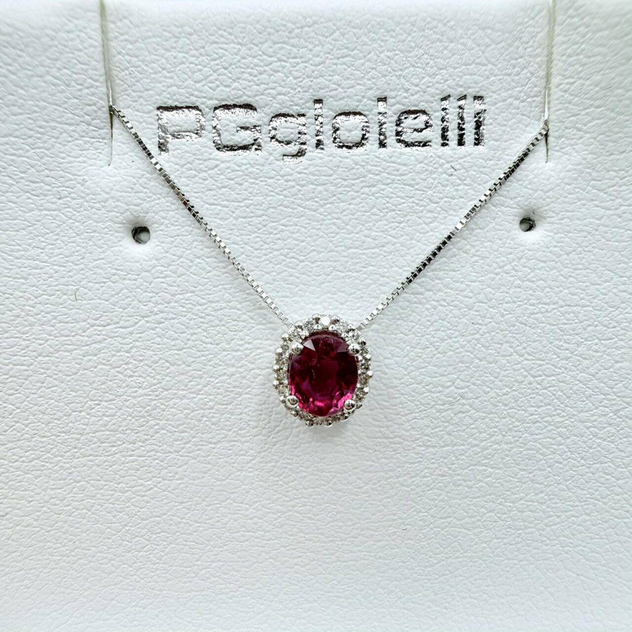Alternative view of Collana Donna PG Gioielli con Rubino ct. 0,41 e Brillanti