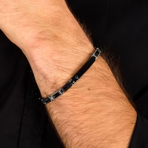 Alternative view of Bracciale Uomo Maserati Ceramic Nero