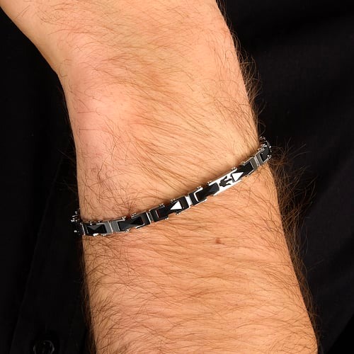 Alternative view of Bracciale Uomo Maserati Ceramic Nero