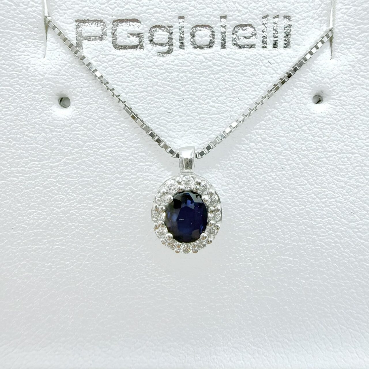 Alternative view of Collana Donna PG Gioielli con Zaffiro ct. 0,47 e Brillanti