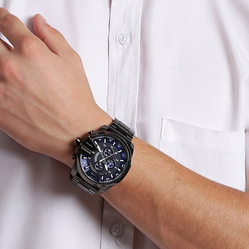 Alternative view of Orologio Uomo Diesel Mega Chief in Acciaio Brunito