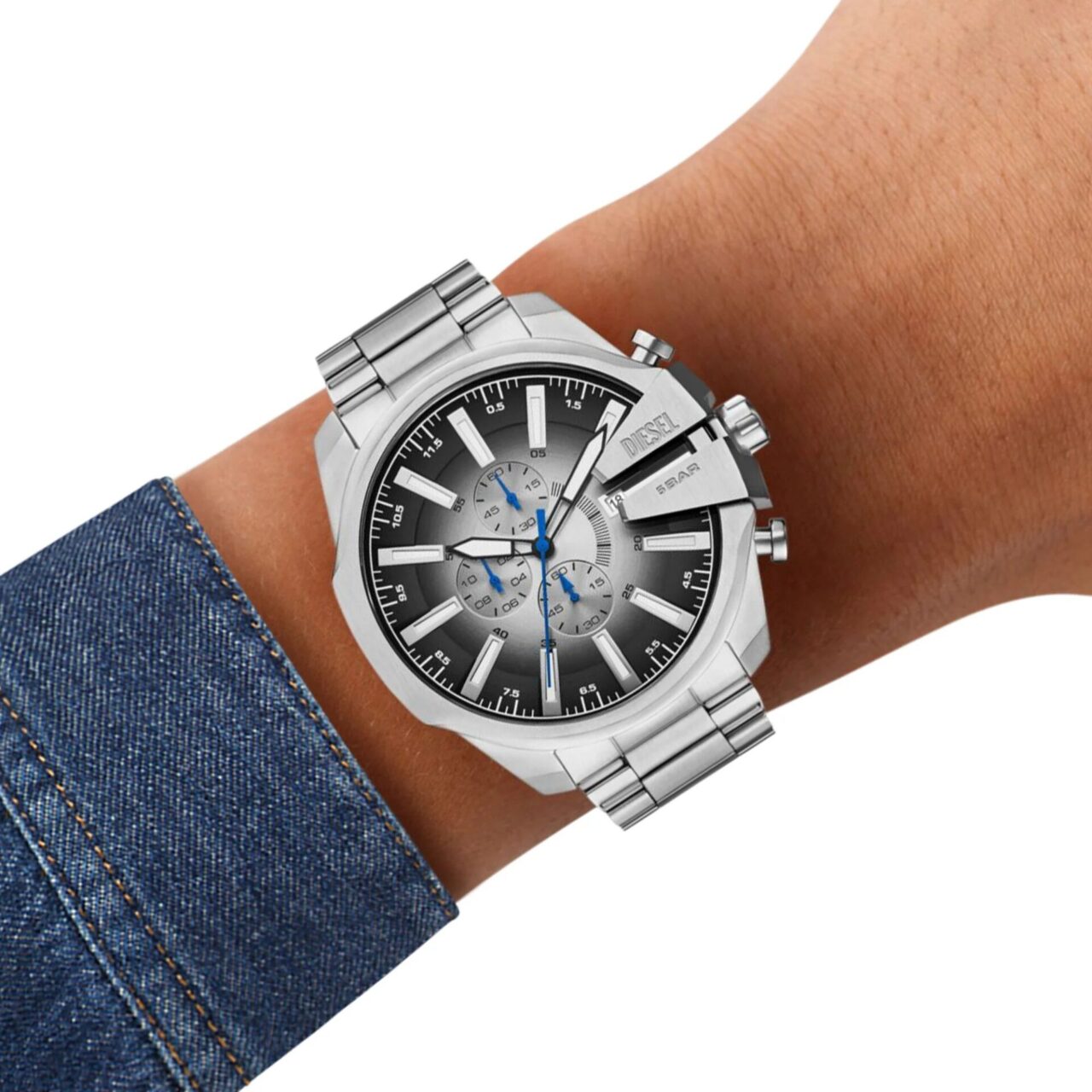 Alternative view of Orologio Uomo Diesel Mega Chief Slim in Acciaio