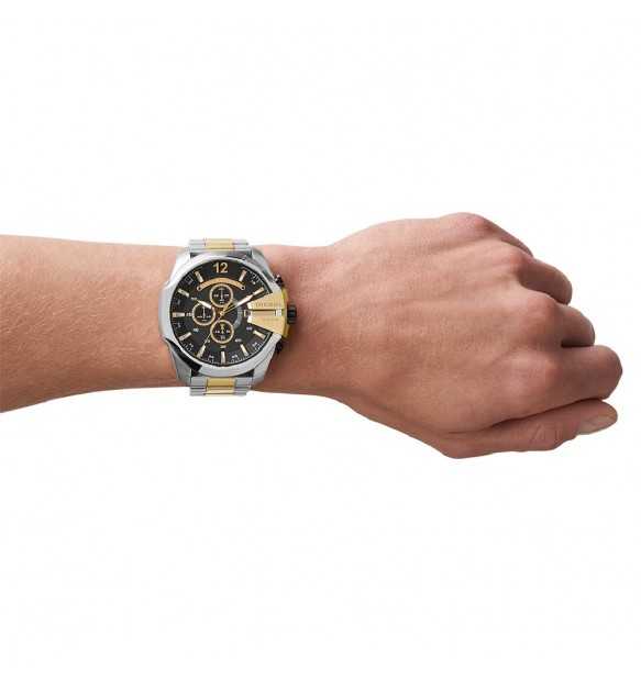 Alternative view of Orologio Uomo Diesel Mega Chief in Acciaio Bicolore
